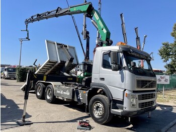 Hook lift truck, Crane truck Volvo FM 12.420 HAAK + KRAAN PALFINGER PK23002 - 5x - RADIO - 2 CONTAINERS INCLUDED - BE TRUCK: picture 1