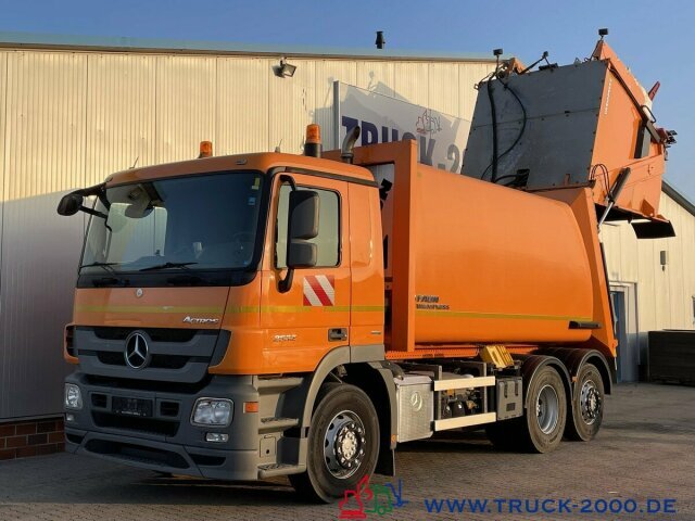 Garbage truck for transportation of garbage Mercedes-Benz 2532 Actros Faun Variopress 22m³ Zoeller Delta: picture 11