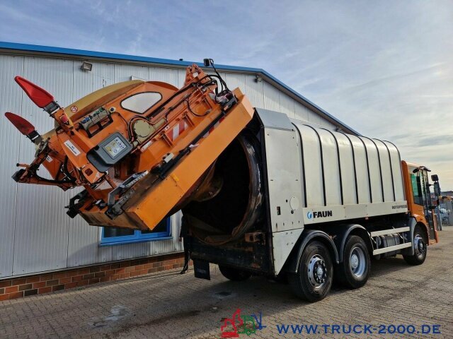 Garbage truck for transportation of garbage Mercedes-Benz 2629 Faun Powerpress 520 Terberg 1.1 Schüttung: picture 14