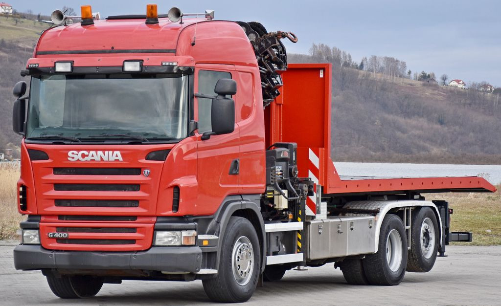 Tow truck Scania G 400 * Abschleppwagen 6,40m* KRAN + FUNK * TOP: picture 3