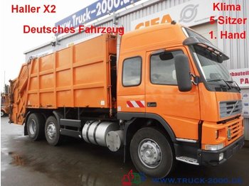 Garbage truck for transportation of garbage Volvo FM7 HallerX2 5Sitzer*Klima*Retarder*DeutscherLKW: picture 1