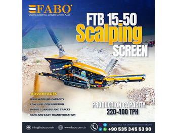 FABO FTB-1550 MOBILE SCALPING SCREEN | AVAILABLE IN STOCK [ Copy ] - Mobile crusher: picture 1