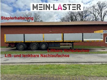 Schröder Pritsche Staplerhalterung Lenkachse  - Dropside/ Flatbed semi-trailer: picture 1