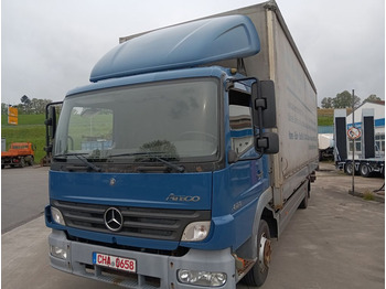Mercedes-Benz Atego2 822  4x2L Klima, Luftgef.,AHK,Spoiler,TÜV  - Curtain side truck: picture 1