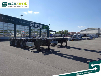 Container transporter/ Swap body semi-trailer D-TEC Flexitrailer LS Containerchassis ADR, Liftachse: picture 3