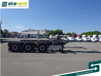 Container transporter/ Swap body semi-trailer D-TEC Flexitrailer LS Containerchassis ADR, Liftachse: picture 4