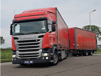 Curtain side truck SCANIA R 450