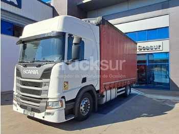 Curtain side truck SCANIA R 450