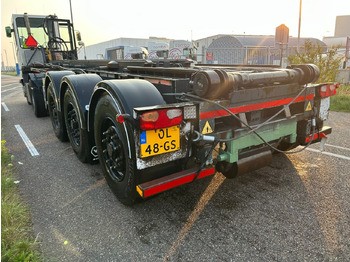 Container transporter/ Swap body semi-trailer Van Hool Cable system 90 tipping / disc brakes bpw / lifting axle / remote control: picture 3