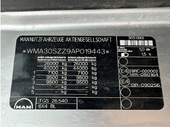 MAN TGS 26.540 6x4 BL TGS 26.540 6x4 BL, Bordmatik, Retarder, Meiller leasing MAN TGS 26.540 6x4 BL TGS 26.540 6x4 BL, Bordmatik, Retarder, Meiller: picture 5