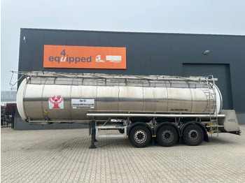 Tanker semi-trailer for transportation of food Feldbinder LEVENSMIDDELEN / FOOD / LEBENSMITTEL / 33.500L / 3-COMP / POMP / NL-trailer / APK: 09-2026, 10x beschikbaar: picture 2