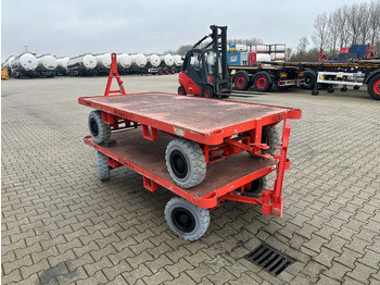Material handling equipment Mafi stack of 2x double-steered and connectable heavy-duty trailers with 6000kg loading capacity, 9x available: picture 4