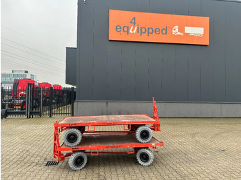 Material handling equipment Mafi stack of 2x double-steered and connectable heavy-duty trailers with 6000kg loading capacity, 9x available: picture 2