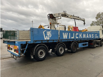 Dropside/ Flatbed semi-trailer Kwb STEENOPLEGGER KRAAN HIAB R130-F2 - 2x EXT + ROTATOR -  2x STUURASSEN - SCHIJFREMMEN - SAF ASSEN: picture 4