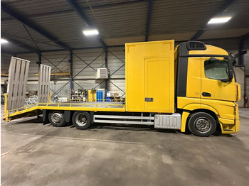 Tow truck Mercedes-Benz ACTROS 2745 6x2 OPRIJWAGEN / AUTOTRANSPORTER / MACHINE TRANSPORTER - WINCH - 6m10 - EURO 5 - LIFT AXLE - HYDR RAMPS - NL TRUCK: picture 5