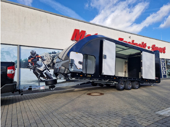 Autotransporter trailer BJT Race Transporter 7 397-6023-35-3-10-B 600x228x189cm black ASR Kamera Alufelgen Tridem 3500: picture 2