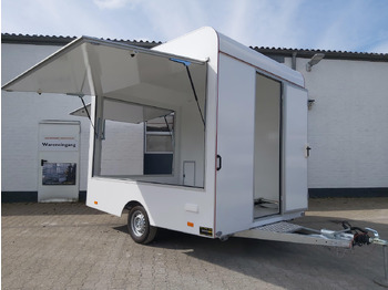 Vending trailer Verkaufsanhänger VK 302 220 aero retro 300x220x230cm 2 Verkaufsklappen DIY Leer PVC Boden 1300kg: picture 4