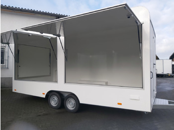 Vending trailer Verkaufsanhänger VK 523 230 aero retro 520x230x230cm 3 Verkaufsklappen 230V Licht 2700kg Abverkauf: picture 2