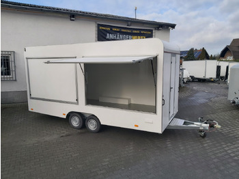 Vending trailer Verkaufsanhänger VK 523 230 aero retro 520x230x230cm 3 Verkaufsklappen 230V Licht 2700kg Abverkauf: picture 4