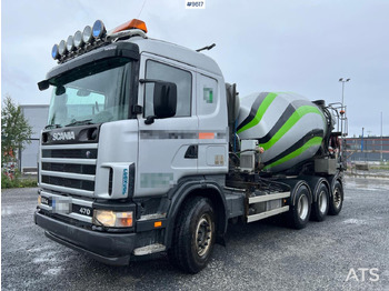 Scania R124 tridem with LAXO quick release / Concrete truck leasing Scania R124 tridem with LAXO quick release / Concrete truck: picture 1