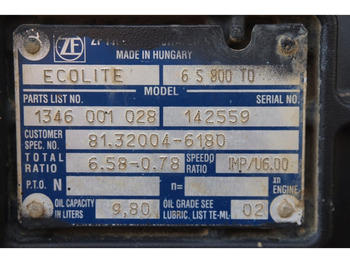 Gearbox for Truck ZF 6S800OD TGL 81.32004-6180: picture 5 Gearbox for Truck ZF 6S800OD TGL 81.32004-6180: picture 5