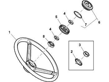 Steering wheel JOHN DEERE