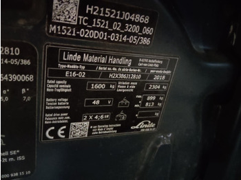 Electric forklift Linde E16-02: picture 2