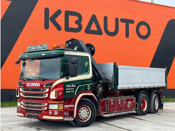 Tipper, Crane truck Scania P 410 6x2*4 HIAB 211EP-5 / BOX L=5386 mm: picture 2
