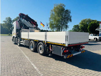 Dropside/ Flatbed truck, Crane truck Volvo FH 500 8x2 mit F710RA.2.27 L426 und V20 Winde: picture 5