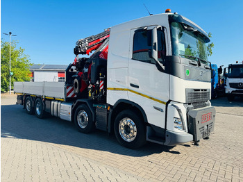 Dropside/ Flatbed truck, Crane truck Volvo FH 500 8x2 mit F710RA.2.27 L426 und V20 Winde: picture 2