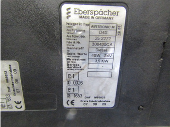 Cab and interior for Truck DAF XF 105 CAB NIGHT HEATER TYPE ‘EBERSPACHER AIRTRONIC M D45’: picture 2