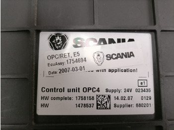 ECU for Truck Scania Ecu, GMS OPC4 1754694: picture 4