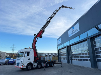 Crane truck SCANIA R480 8x4 Fassi 660 SZM/Pritsche: picture 2