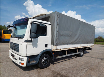 Curtain side truck MAN TGL 8.180