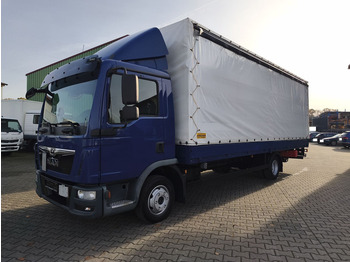 Curtain side truck MAN TGL 8.220
