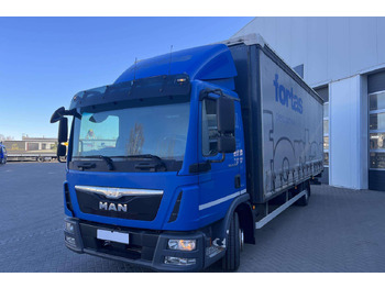 Curtain side truck MAN TGL 12.220