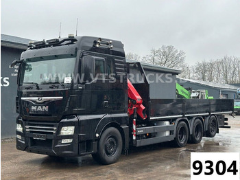 Dropside/ Flatbed truck MAN TGX 35.460 8x4-4 BL Pritsche+HMF 1920K Ladekran: picture 1