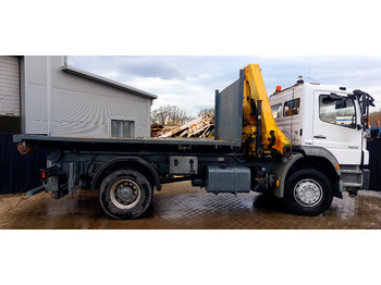 Hook lift truck, Crane truck MERCEDES-BENZ Axor 1829 HDS Hakowiec UDT 150tys km Czolownica  Wywrot: picture 3