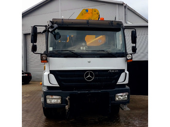 Hook lift truck, Crane truck MERCEDES-BENZ Axor 1829 HDS Hakowiec UDT 150tys km Czolownica  Wywrot: picture 4