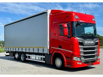 Curtain side truck SCANIA R 410