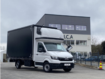 Curtain side van MAN TGE 3.180