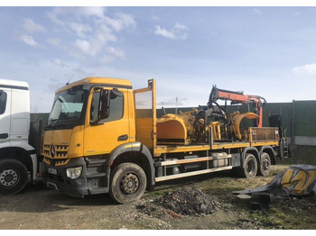 Dropside/ Flatbed truck Mercedes-Benz Arocs 2527 6x2 HDS atlas 105.2-2AL skrzynia: picture 2