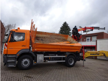 Tipper, Crane truck Mercedes-Benz 1833 Axor Kipper mit Kran Wechselsytem: picture 5