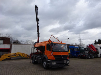 Tipper, Crane truck Mercedes-Benz 1833 Axor Kipper mit Kran Wechselsytem: picture 4