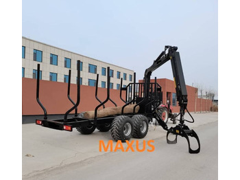 New Forestry trailer NEW MAXUS 8t Forest Trailer with 2-ton Crane Warranty up to 10 YEARS НОВА прицепа лісова 8т Журавль 2т MAXUS Гарантія до 10 РОКІВ NOWA przyczepa leśna 8t Żuraw 2t MAXUS Gwarancja do 10 LAT: picture 2