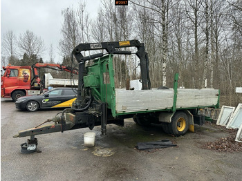 Dropside/ Flatbed trailer Crane Trailer, Hiab 445AW: picture 2