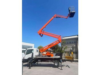 Truck with aerial platform