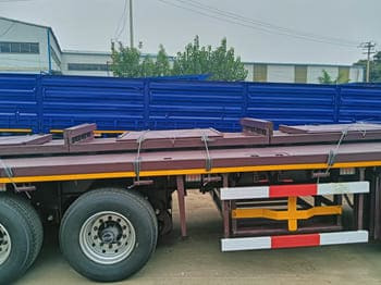 New Dropside/ Flatbed semi-trailer for transportation of containers TITAN Semi Truck Flatbed Traile for Sale in Saudi Arabia: picture 3