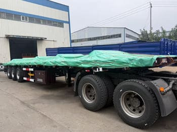 New Dropside/ Flatbed semi-trailer for transportation of containers TITAN Semi Truck Flatbed Traile for Sale in Saudi Arabia: picture 4