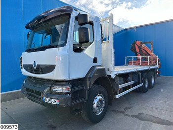 Dropside/ Flatbed truck, Crane truck Renault Kerax 380 Dxi 6X4, EURO 6, Retarder, Palfinger, Remote: picture 3